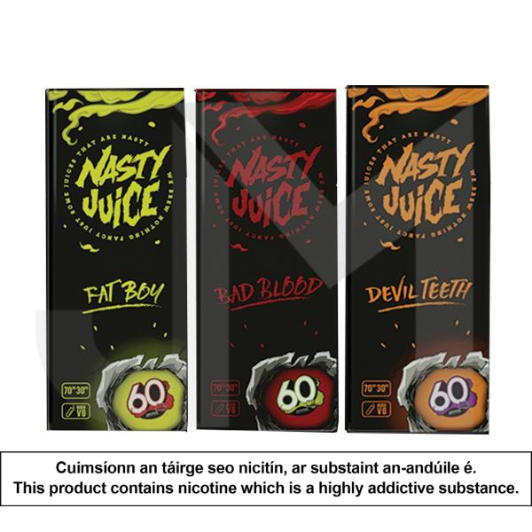 Nasty Juice 50ml Shortfill 0mg (70VG/30PG)